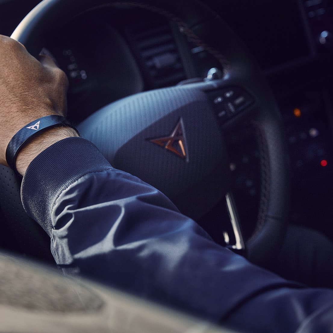 Steering wheel of the CUPRA Ateca