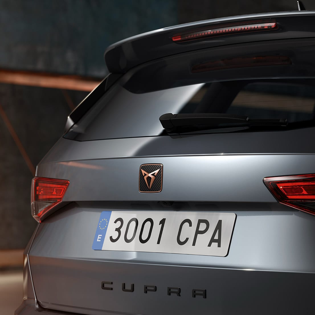 Logo on the rear of the CUPRA Ateca