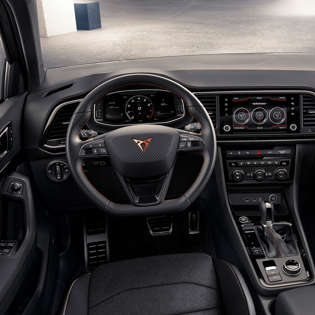 Digital Cockpit of the CUPRA Ateca