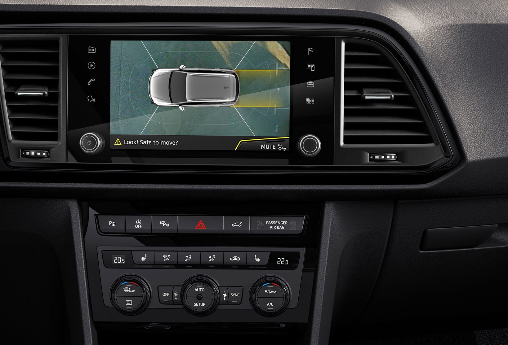 CUPRA Ateca Park Assist central screen